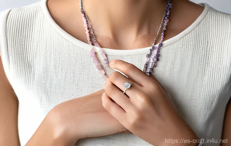 수공예 액세서리 아이디어 - The Allure of Personalized & Natural Stone Jewelry**

"A close-up, high-definition photograph of a w...