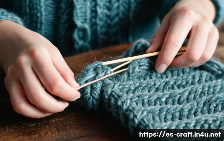 수공예 대바늘 뜨기 관련 이미지 2